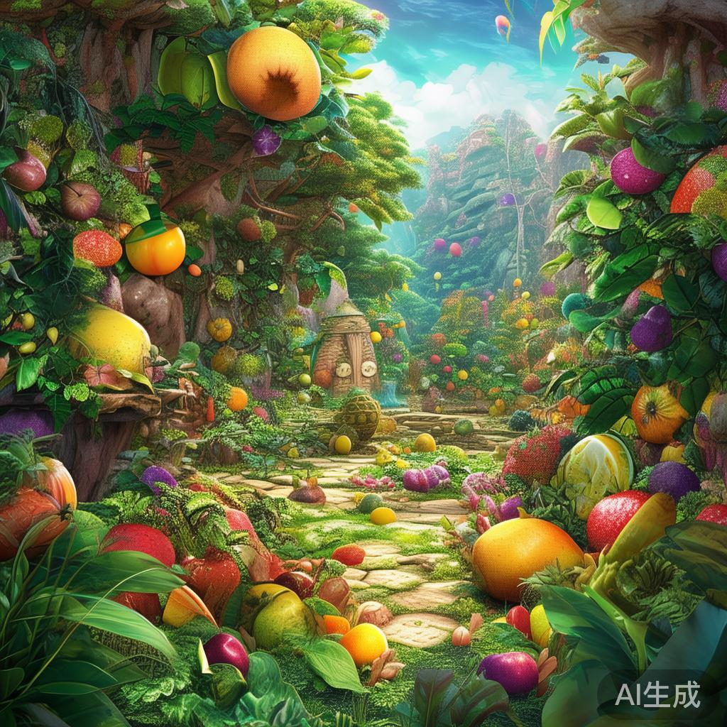 这款游戏以水果丛林为背景，融合了丰富的自然元素与探